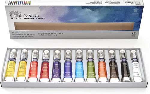 Miniatura 25 de Winsor & Newton 390639 - Cotman Field - Juego de 12 medias pastillas de acuarela
