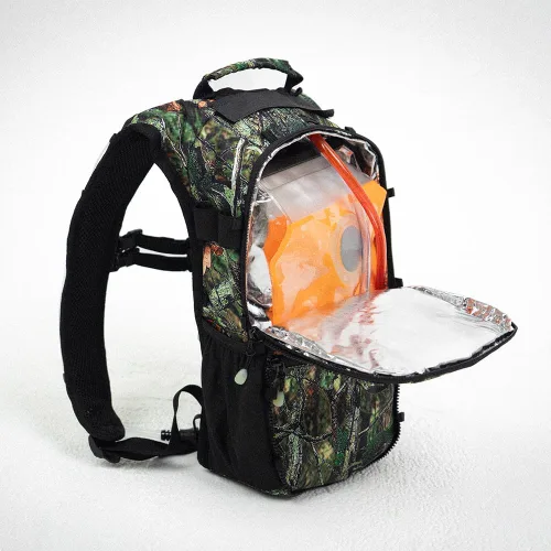 Miniatura 6 de RAVERUNNER Mochila de agua Dino Festival – Hidratación de doble cámara – Mochila de agua aislada de 3 litros para raves, festivales, senderismo