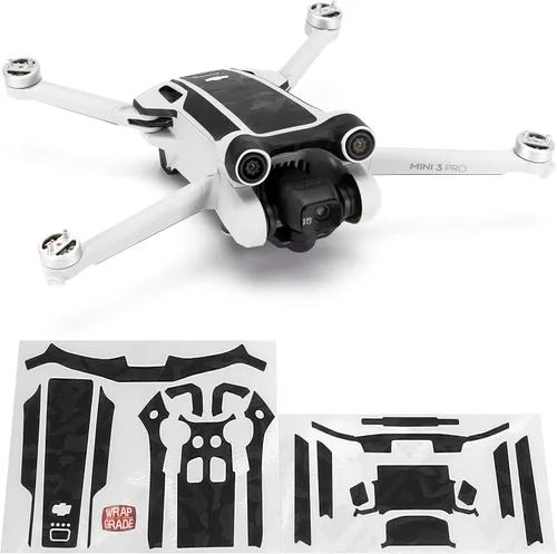 Miniatura 13 de WRAPGRADE Pegatinas de piel compatibles con DJI Mini 3 Pro Color de acento (verde militar)