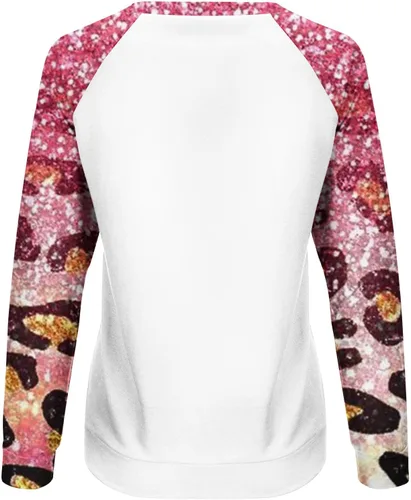 Miniatura 6 de Blczomt Womens Sweatshirts Round Neck Casual Patchwork Fall Fashion Outfits Long Sleeve Comfy Trendy Raglan Pullover Tops
