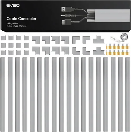 Miniatura 9 de EVEO Cord Hider - Cubierta de Cable de 300", Ocultador de Cable de Pared, Ocultador de Cable, Ocultadores de Alambre para TV en Pared. Gestión