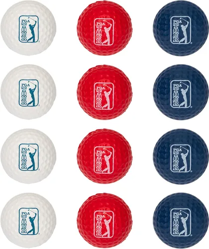 Franklin Sports PGA TOUR - Pelotas de golf de espuma para interiores y exteriores, pelotas de golf de espuma para niños y adultos, vuelo limitado,
