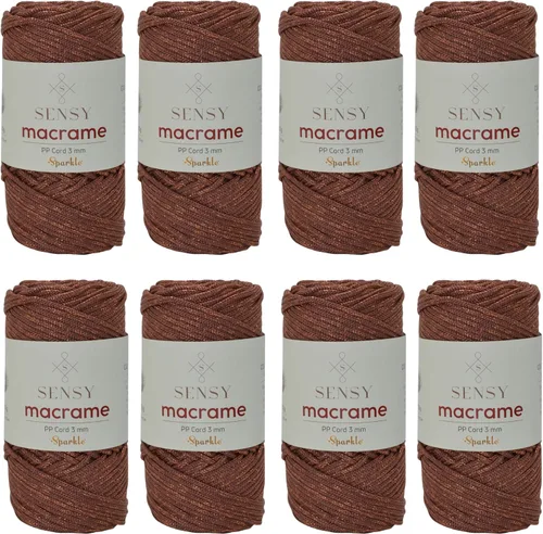 Miniatura 45 de Sensy - Cuerda de poliéster prémium de 0.118 pulgadas (0.118 in), 131 yardas, 100% polipropileno, cordón de macramé, cuerda de ganchillo de 0.118