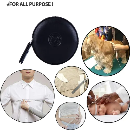 Miniatura 6 de Cinta métrica para costura, tela médica para el cuerpo, sastre, manualidades, dieta, cinta métrica de 60 pulgadas/1.5M de doble cara retráctil