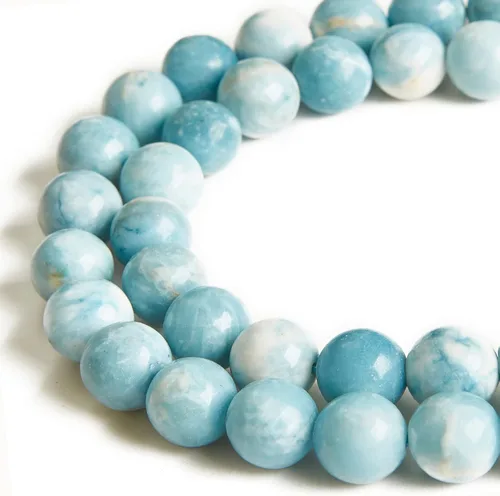 Miniatura 47 de 100 piezas de cuentas de jade birmano de 8 mm cuentas de piedras preciosas naturales cuentas redondas sueltas para manualidades y fabricación