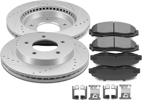 Miniatura 26 de SCITOO 120.40021, 3295 ATD465AC, D465-7345 Pastillas de Freno y Rotores Delanteros Compatibles con Acura EL 1997-2005, Honda Civic 1996-2005, Honda