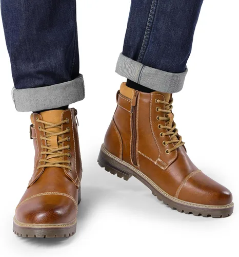 Miniatura 6 de Bruno Marc - Botas para hombre de combate estilo Oxford para motocicleta