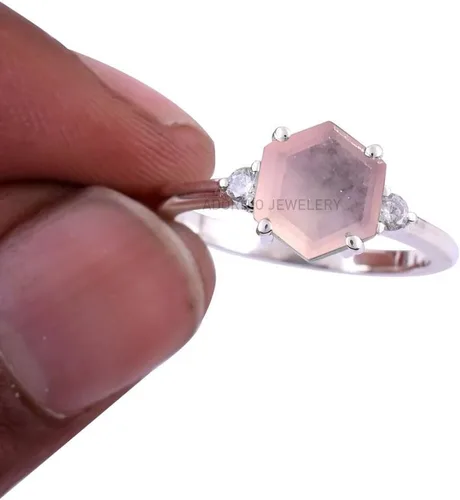 Miniatura 32 de Anillo de plata de ley 925 para mujer, anillo de diamantes de imitación de aguamarina de plata esterlina, anillo Art Deco de marzo, piedra natal
