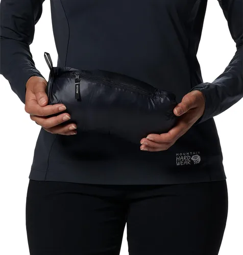 Miniatura 9 de Mountain Hardwear Deloro - Sudadera con capucha de plumón con cremallera completa para escalada y esquí, aislada, resistente al viento y al agua