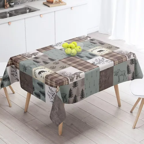 Miniatura 51 de Mantel azteca suroeste, diseño étnico tribal geométrico, estilo vintage, bohemio, elegante, lavable, para comedor, cocina, granja, fiesta