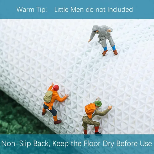 Miniatura 4 de Tapete verde para baño, de microfibra, absorbente, con diseño de hojas con reverso antideslizante para uso bajo techo en la puerta de entrada