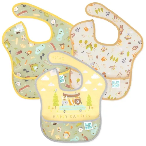 Miniatura 10 de Baberos Bumkins para Niña o Niño, SuperBib para Bebé y Niño Pequeño de 6-24 Meses, Imprescindible para Comer, Alimentar, Suministros de Destete LED