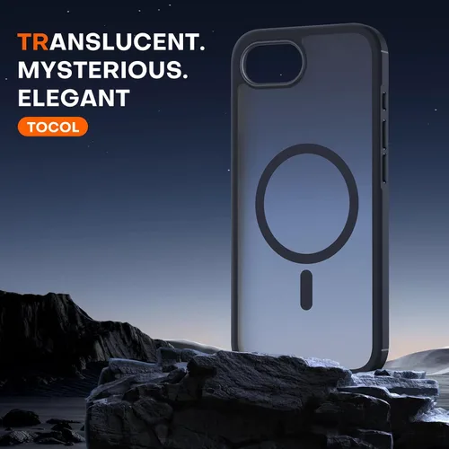 Miniatura 69 de TOCOL Funda para iPhone 11, compatible con Magsafe, protección completa de cámara, imanes integrados, protección contra caídas, funda translúcida