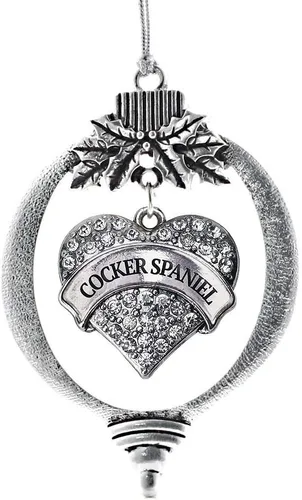 Miniatura 209 de Inspired Silver Adornos festivos de dije de corazón pave de plata con circonitas cúbicas