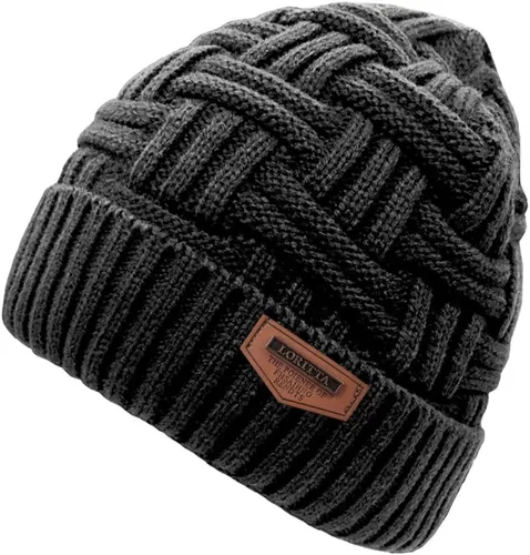 Miniatura 105 de Loritta Gorro de invierno cálido de punto grueso y holgado para hombre