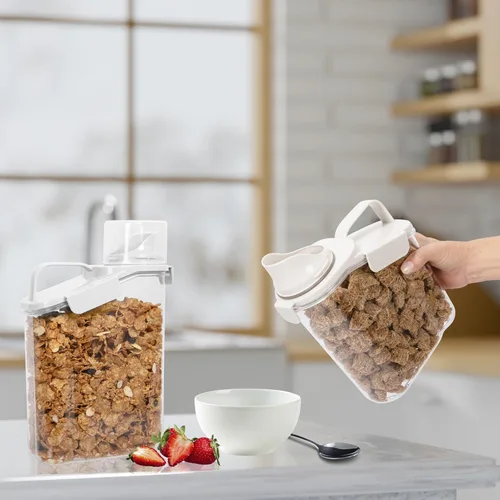 Miniatura 5 de Oggi Easi Pour - Contenedores herméticos para almacenamiento de alimentos, contenedores de cereales, dispensador de arroz, dispensador de cereales
