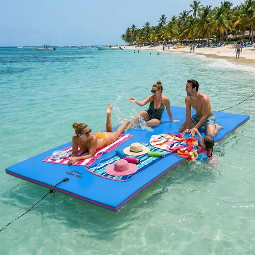 Miniatura 10 de Max4out Water Floating Mat 9/12/18 FT Foam Lake Floats Floating Foam Pad Lily Pad for Water Recreation and Relaxing Lily Mat for Family Floating Pad