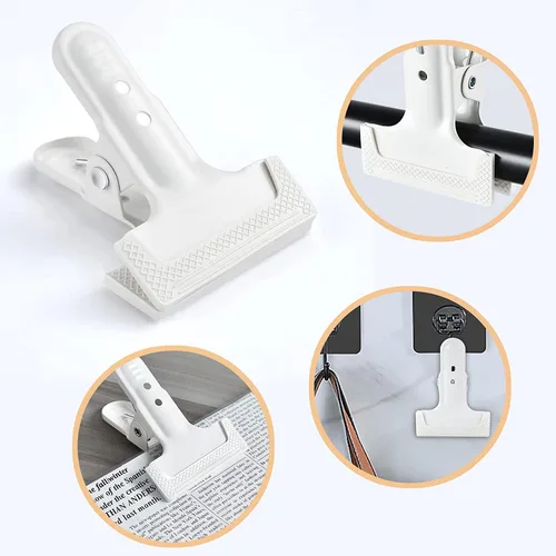 Miniatura 6 de Abrazaderas de resorte para telón de fondo, paquete de 6 clips grandes y resistentes para telón de fondo de fotografía de 4 pulgadas, para trabajar