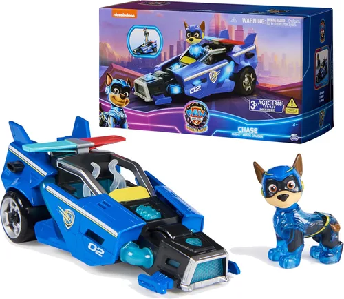 Miniatura 12 de Paw Patrol: The Mighty Movie, camión de juguete de construcción con Rubble Mighty Pups, figura de acción, luces y sonidos, juguetes para niños