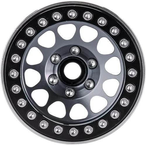 Miniatura 5 de INJORA 1.9 Beadlock Wheel Deep Dish Negative Offset de 10.4mm con llanta de rueda para 1/10 RC Crawler Auto Axial SCX10 90046 AXI03007 TRX4 VS4-10