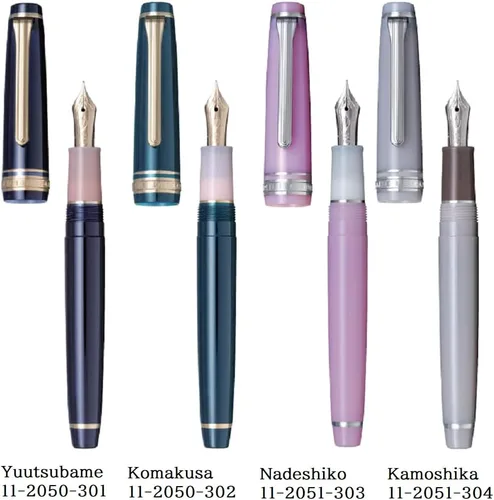 Miniatura 3 de Pluma estilográfica Sailor SHIKIORI Sansui Yuutsubame (golondrina venida) punta fina mediana 11-2050-301 importación de Japón con lápiz óptico