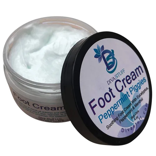 Miniatura 2 de Diva Stuff Peppermint Piggies - Crema calmante para pies con eucalipto, menta y mentol