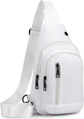 Miniatura 13 de Seoky Rop - Mochila tipo bandolera para hombre y mujer, pequeña, para el pecho y el hombro, para viajes, senderismo, mochila de día, Negro, Pequeño