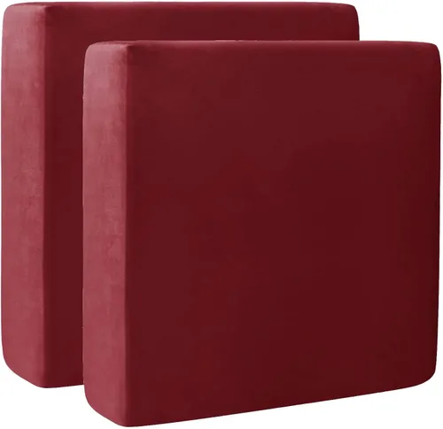 Miniatura 10 de Fundas de cojín de terciopelo para sofá, funda elástica para cojín de sofá suave, protector de muebles extraíble y lavable para sala de estar, Negro