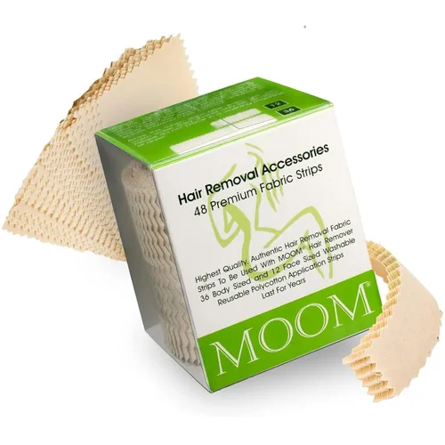 Miniatura 7 de Caja de regalo de kit de depilación orgánica MOOM para mujeres – Cera de azúcar para depilación del rostro, bikini y axilas – Cera de viaje, crema