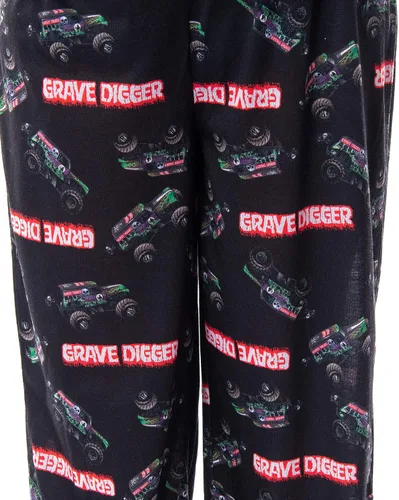 Miniatura 3 de INTIMO Monster Jam Grave Digger Monster Truck - Conjunto de pijama de 2 piezas para niño