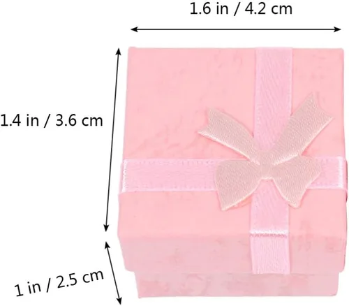 Miniatura 2 de Juego de 24 cajas de joyería de cartón, cajas de joyería, anillos, colgantes, aretes, collares, cajas para aniversarios, bodas, cumpleaños