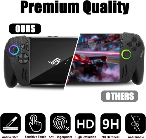 Miniatura 4 de Paquete de 2 protectores de pantalla de vidrio templado para ASUS ROG Xbox Ally X y ROG Xbox Ally 2025 y ROG Ally X 2024, accesorios de 7 pulgadas