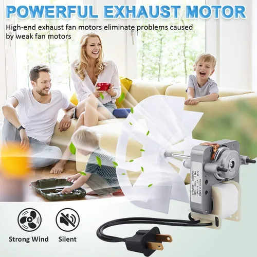 Miniatura 6 de S97012038 - Kit de motores eléctricos de repuesto para ventilador de escape de baño Broan 659 662 663 668 678 688 50CFM 97012038 Motor de ventilador