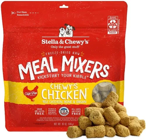 Miniatura 25 de Stella & Chewy's Mezcladores de Comida Cruda Liofilizada de Res - Aderezo y Mezclador de Comida para Perros - Hecho con 95% Carne de Res Alimentada