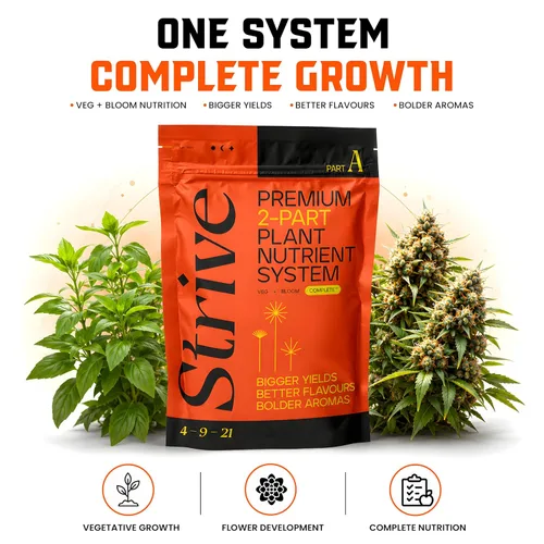 Miniatura 2 de Strive Fertilizer Part A Package – Nutrientes hidropónicos generales Veg + Bloom – Alimento vegetal de primera calidad para interiores, exteriores