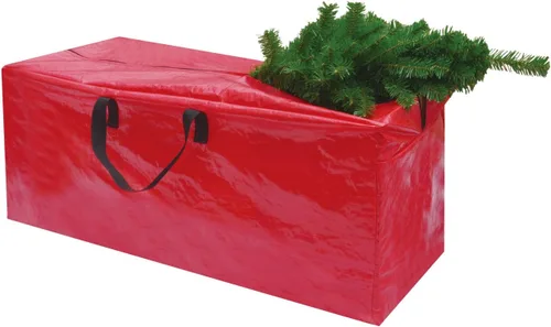 Miniatura 11 de BenefitUSA Bolsa de almacenamiento para árbol de Navidad artificial de alta resistencia (52 pulgadas x diámetro 30 pulgadas para hasta 8 pies, verde)