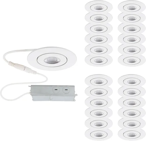 Miniatura 16 de WAC Lighting Lotos - Luz LED empotrable redonda ajustable de 2 pulgadas, 3000K blanco cálido, 6W, 530 lúmenes, clasificación IC hermética, 120V-277V