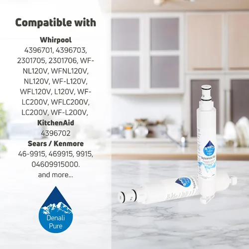 Miniatura 9 de Paquete de 2 filtros de agua de repuesto para refrigerador Whirlpool GR2SHWXPS02 - Compatible con cartucho de filtro de agua para refrigerador