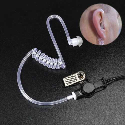 Miniatura 5 de HYS Auricular de vigilancia de 1 alambre/auricular de tubo de bobina acústica transparente Kit de audio para Motorola SL300 SL7550 SL7580 SL7590