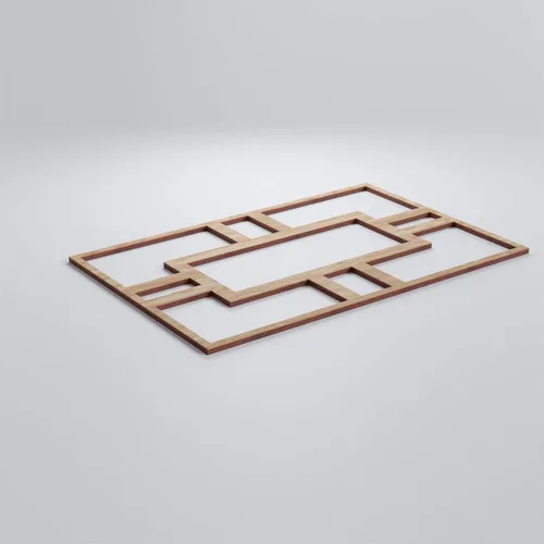 Miniatura 3 de 10 1/4"W X 15 3/8"H Medium Hastings Decorativos Paneles De Pared De Madera De Calado, Roble Rojo