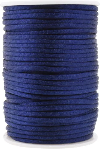 Miniatura 72 de Mandala Crafts Cordón de Satén de Nailon 2mm Cordón Rattail Champagne - 100 Yardas Cordón de Nailon Chino para Nudos Cordón de Seda Cola de Rata