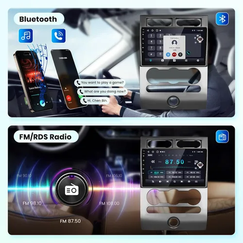 Miniatura 4 de Estéreo de coche Android de 4 núcleos+64G para Ford Expedition 2007-2014 (A/C) inalámbrico Carplay Android Auto, radio de pantalla táctil de 9