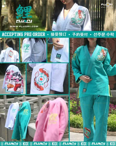 Miniatura 9 de FLUORY BJJ Gi - Traje de Jiu Jitsu brasileño para mujer, kimonos femeninos, uniforme BJJ