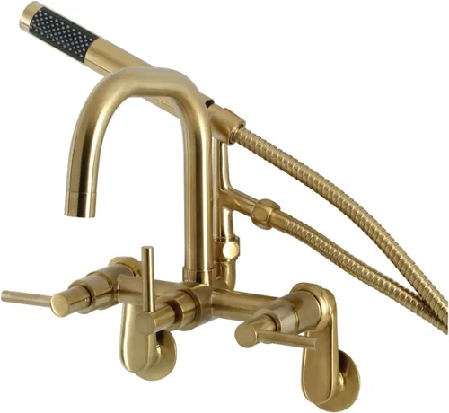 Aqua Vintage AE8457DL Concord - Grifo de bañera con patas de garra, latón cepillado