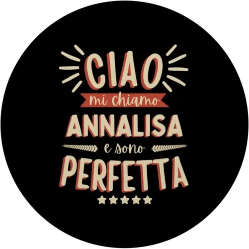 Miniatura 3 de Annalisa Idea Regalo Personalizzata Amica Nome Divertente PopSockets Standard PopGrip