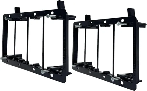 Miniatura 11 de iMBAPrice Soporte de montaje de bajo voltaje de 2 bandas, soporte para paneles de yeso para placas de pared de paso de cables, soporte LV2-2