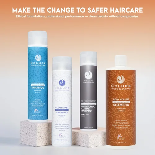 Miniatura 7 de COLURE Champú de volumen corporal, 33 onzas líquidas, lavado voluminizador para cabello fino y delgado, limpiador sin sulfatos sin