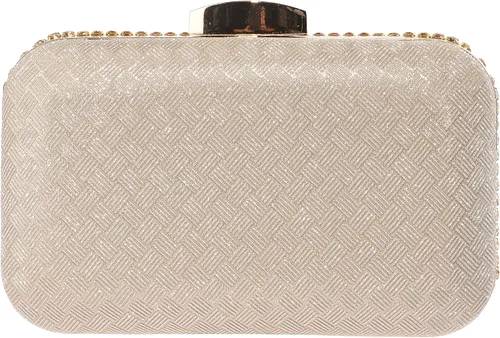 Miniatura 2 de Bolso de mano de cristal plateado para mujer, bolso de noche con purpurina para boda, cena, fiesta, baile de graduación, cóctel