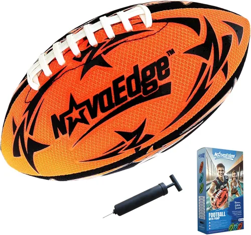 Miniatura 7 de Hydro Water Football - 9.25-Inch Mesh Outer with Rubber Bladder for All Ages - Pool, Lake, Beach Play Textured Grip with Real Laces Includes