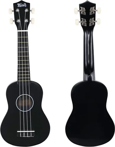 Miniatura 7 de Ukelele soprano de moda para principiantes de 21 pulgadas. Ukelele hawaiano para niños, adultos y estudiantes con bolsa de concierto (negro)